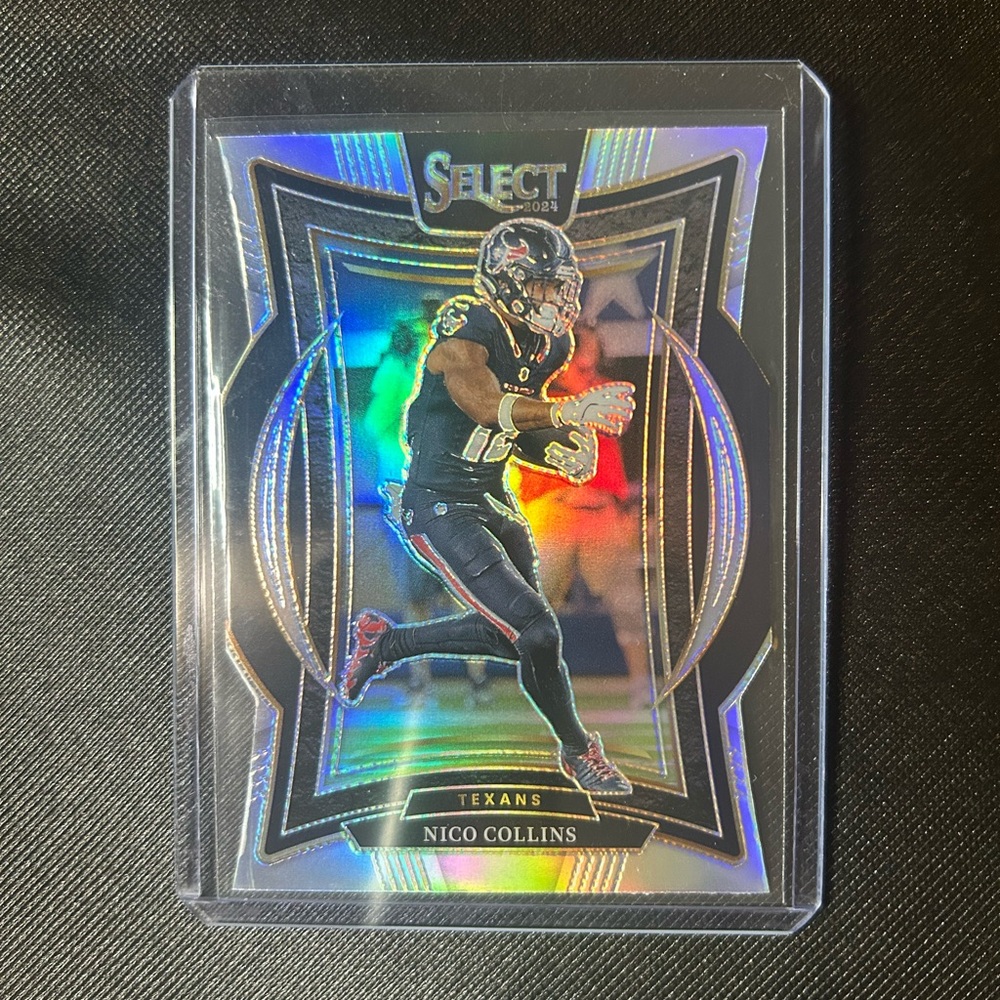 Silver die cut Texans WR Nico Collins